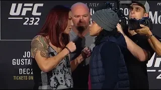 Cris Cyborg vs. Amanda Nunes - UFC 232 Press Conference Staredown - /r/WMMA