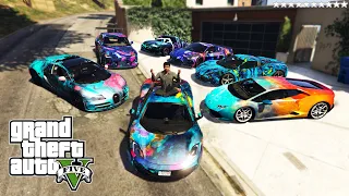 GTA 5 - Stealing MODIFIED Luxury Cars with Franklin! | (GTA V Real Life Cars #55)