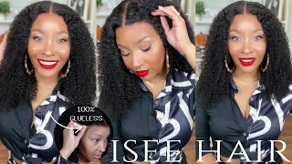 **NEW** GLUELESS 9X6 PRE-CUT LACE CLOSURE WIG INSTALLATION + REMOVABLE COMBS| FT. ISEE HAIR