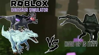 ROBLOX DINOSAUR SIMULATOR | SPINOSAURUS PVP AND RANGE TEST HOW OP IS IT!??