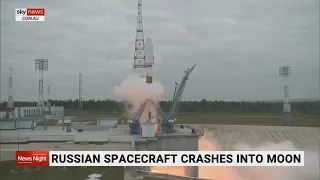 Russian spacecraft crashed into the moon