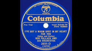 1934 Ben Pollack - I’ve Got A Warm Spot In My Heart For You (Doris Robbins, vocal)