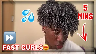 How to Get Curls in 5 Minutes for Blacks (Fastest Way)🤩