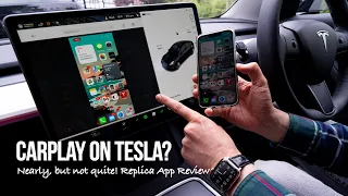 Display your iPhone on Tesla Model 3 Screen - HERE’S HOW (CarPlay? 🧐)