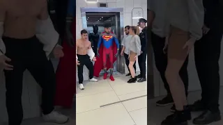 Superman and Blackpanther Elevator Prank😋