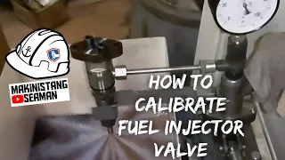 How to calibrate fuel injector valve YANMAR GENERATOR