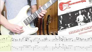 Dire Straits - Sultans of Swing first guitar solo with tab