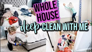 *SATISFYING* WHOLE HOUSE DEEP CLEAN WITH ME 2019 | WHOLE HOUSE CLEANING MOTIVATION | SPEED CLEANING