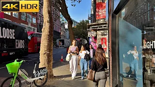 🍁 London's Sunny Autumn Walk - 2023 ☀️ Central London Walking Tour [4K HDR]