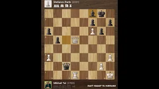 Mikhail Tal vs Stefanov Parik • Central Chess Club - Russia, 1966