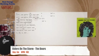 🥁 Riders On The Storm - The Doors Drums Backing Track with chords and lyrics