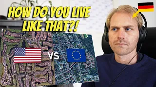 German reacts to American vs. European Suburbs (and why US suburbs suck)