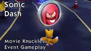 Sonic Dash - Movie Knuckles Event Gameplay