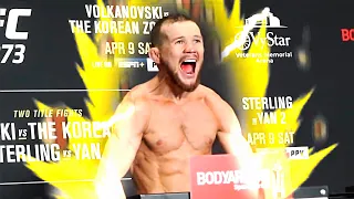 Petr Yan Weigh In Scream - Transforming Super Saiyan UFC 273