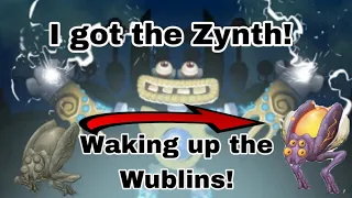 Waking up the Wublins! I got the Zynth!| My Singing Monsters Wublin Island