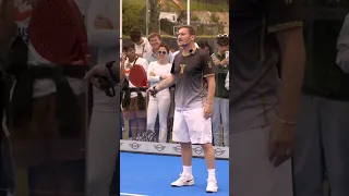 Jannik Sinner & Francesco Totti si sfidano a Padel agli Internazionali BNL d'Italia 2023