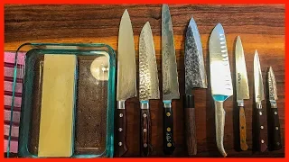 How to sharpen a knife with a stone