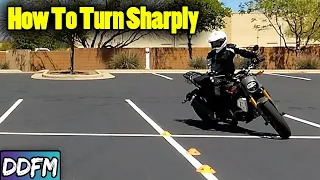 Never Drop Your Motorcycle Again! (Tight Turn From A Stop)