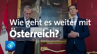 Wie geht es weiter in Österreich? Pressekonferenz von Kurz und Van der Bellen