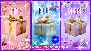 Chouse your gift🎁🤩💝🤮3 gift box challenge #pink#blue#purple #chooseyourgift #pickonekickone #3giftbox