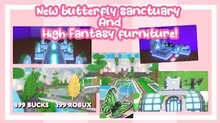 New Butterfly Sanctuary and High-Fantasy Furniture Coming To Adopt Me!🧙‍♂️🦋