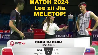 POWERFUL!! 😱LEE Zii Jia vs Weng Hong Yang | Sejarah Pertemuan Tahun 2024