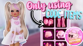 DRESS TO IMPRESS BUT I CAN ONLY USE CODE ITEMS | Roblox Dress To Impress