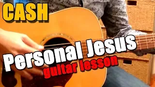 How to play Personal Jesus Johnny Cash : Guitar Lesson Tutorial #122