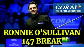 Ronnie O'Sullivan 147 Break SF Coral Championship| Snooker 2021