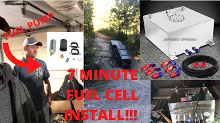 Ebay Fuel Cell install+review in under 8 minutes and how-to fuel pump replacement!