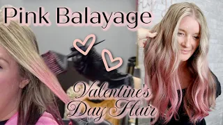 PINK Balayage Tutorial // Wholy Hair