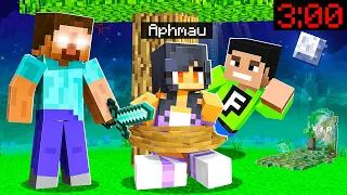 Minecraft PE : I SAVED APHMAU'S LIFE FROM HEROBRINE AT 3:00AM