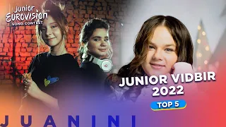 🇺🇦 Junior Vidbir 2022 | My Top 5 (Ukraine JESC2022)