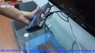 Hướng dẫn dò kênh đầu thu DVB T2 VTC T201