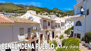 Benalmadena Beautiful White Village Walking Tour Malaga Spain May 2024 [4K]