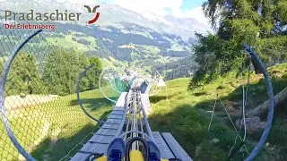 Longest Mountain Coaster in Switzerland! | Rodelbahn Pradaschier Churwalden 2022 | 4K Onride POV