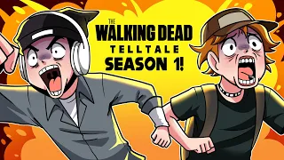 Can 2 Idiots Beat The Walking Dead Telltale?! (Season One)