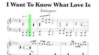 Foreigner - I Want To Know What Love Is Sheet Music