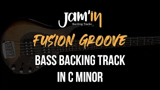 Fusion Groove Bass Backing Track in C Minor