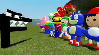 3D SANIC CLONES MEMES VS ALPHABET LORE F - Garry's Mod