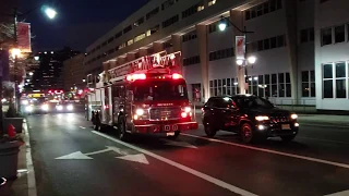 Spare Ladder 39 ACT Ladder 4 Responding Newark NJ Fire Department 3-16-19