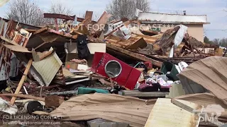 2-25-2018 Union City, TN Tornado Damage Aftermath Daylight Clean Up