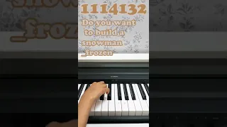 do you want to build a snowman?_frozen(piano tutorial)#doyouwanttobuildasnowman #frozensongs #piano