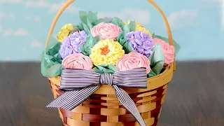 How to Make a Cupcake Bouquet Basket