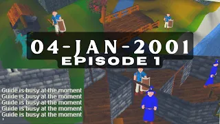 RuneScape on day one (04 Jan 2001) - Ep. #1 Geo Sabre explores Gielinor