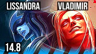 LISSANDRA vs VLADIMIR (MID) | 6/1/7 | TR Master | 14.8