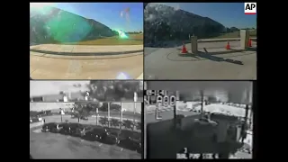 Pentagon hit by Flight 77 - Security footage comparison