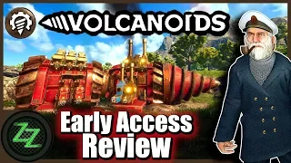 Volcanoids огляд (німецька; багатомовний субтитр) Steampunk Survival Early Access Test