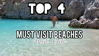 TOP 4 BEST BEACHES OF WEST CRETE ISLAND YOU MUST VISIT | CHANIA GREECE 2019 | WHERE TO GO IN GREECE