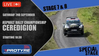 LIVE! Rally Ceredigion 2023 - Stage 7 & 8 - Protyre Motorsport UK Asphalt Rally Championship